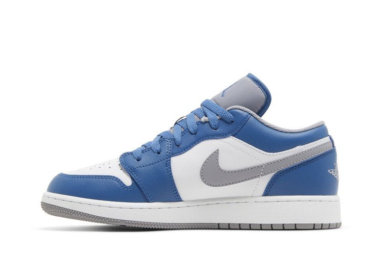 Кроссовки Air Jordan 1 Low GS 'True Blue Cement'