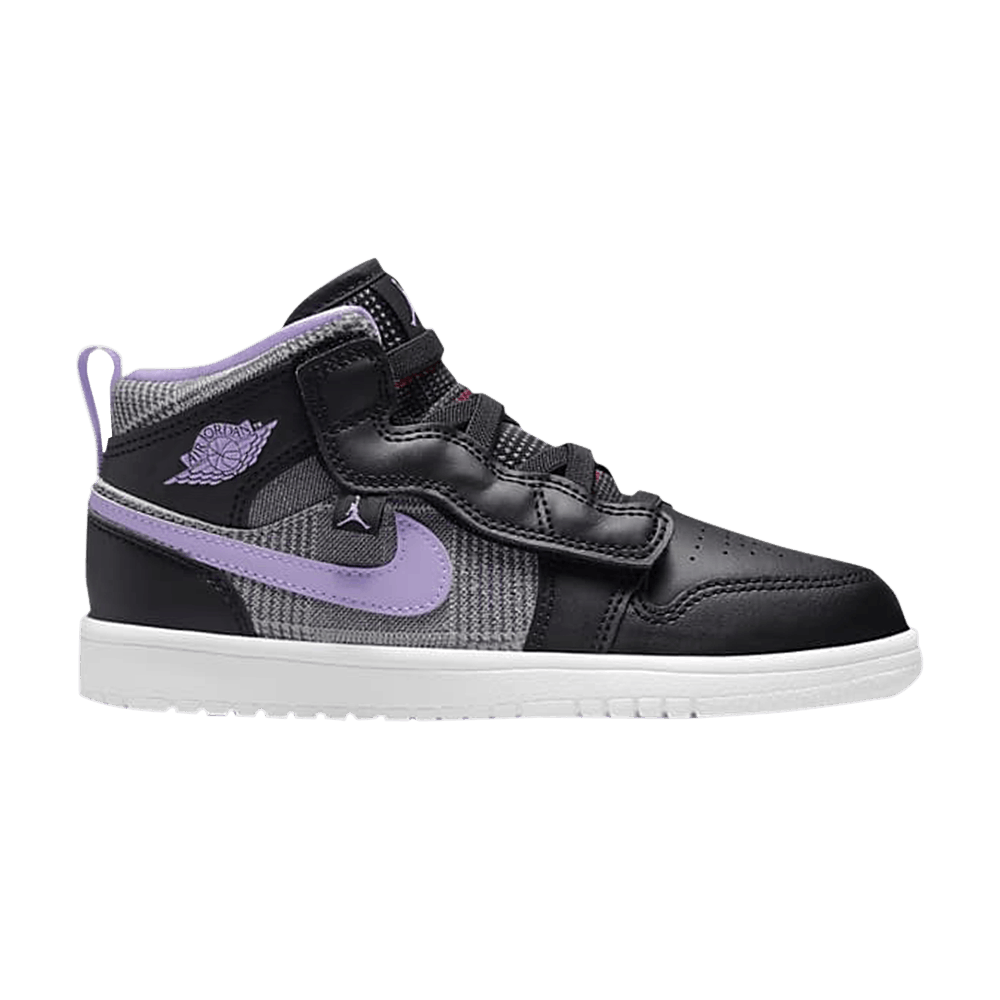 Кроссовки Air Jordan 1 Mid ALT SE PS 'Houndstooth'