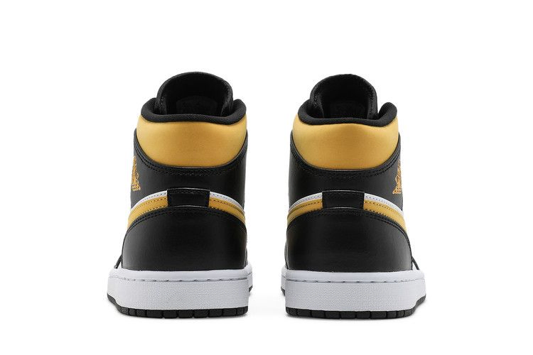Кроссовки Air Jordan 1 Mid 'Black University Gold'