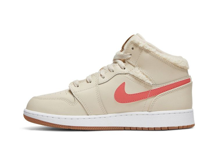 Кроссовки Air Jordan 1 Mid Utility GS 'Fleece'