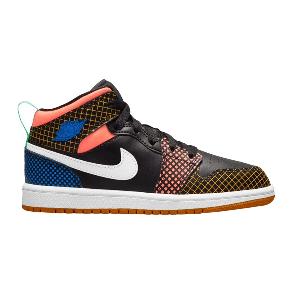 Кроссовки Air Jordan 1 Mid MMD PS 'Multi Grid'