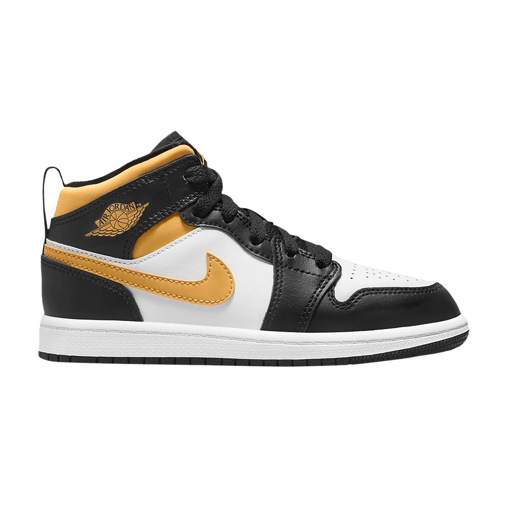 Кроссовки Air Jordan 1 Mid PS 'Black University Gold'
