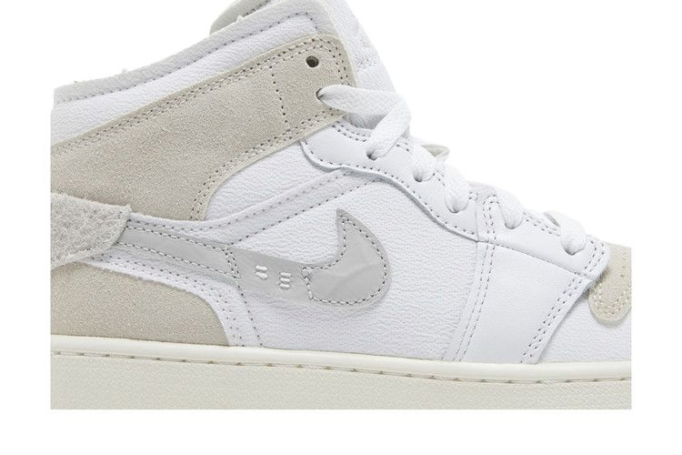Кроссовки Air Jordan 1 Mid SE Craft GS 'Inside Out - White Sail'