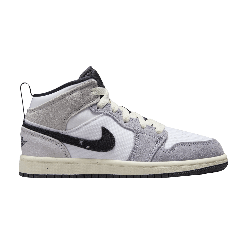 Кроссовки Air Jordan 1 Mid SE Craft PS 'Inside Out - Cement Grey'