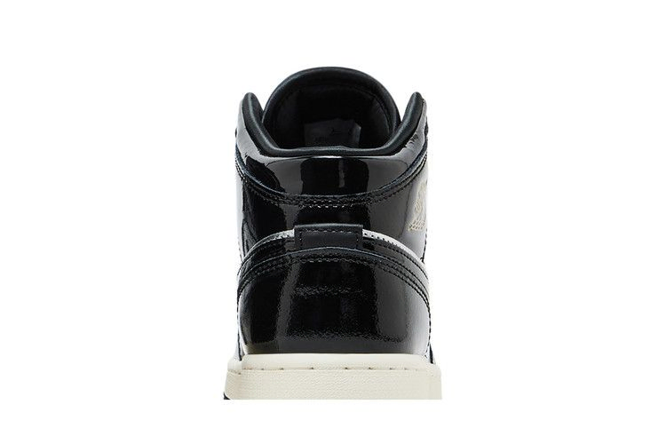 Кроссовки Air Jordan 1 Mid SE GS 'Black Metallic Silver'