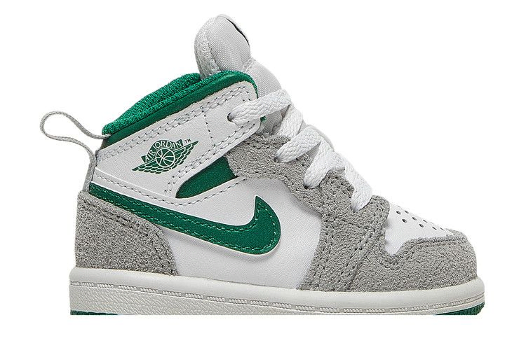 Кроссовки Air Jordan 1 Mid SE TD 'Grey Pine Green'
