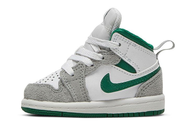 Кроссовки Air Jordan 1 Mid SE TD 'Grey Pine Green'
