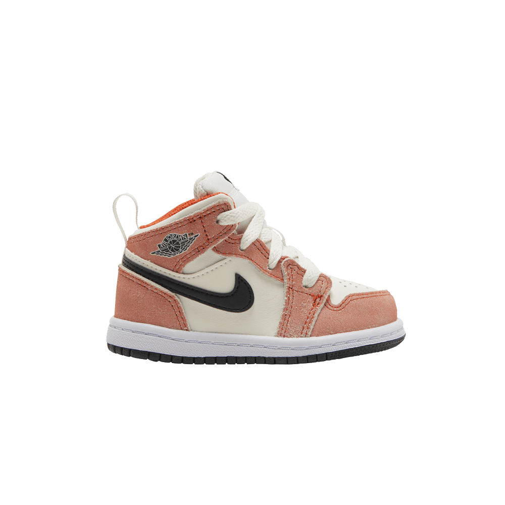 Кроссовки Air Jordan 1 Mid SE TD 'Orange Suede'
