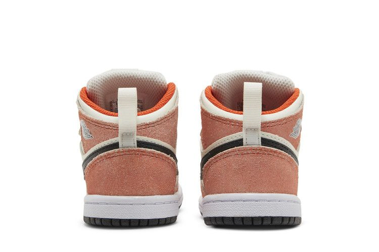 Кроссовки Air Jordan 1 Mid SE TD 'Orange Suede'