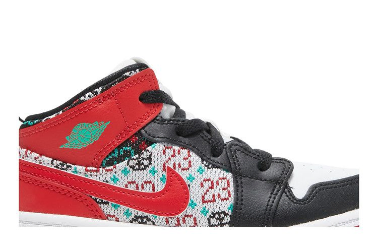 Кроссовки Air Jordan 1 Mid SE TD 'Ugly Christmas Sweater'