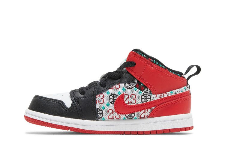 Кроссовки Air Jordan 1 Mid SE TD 'Ugly Christmas Sweater'