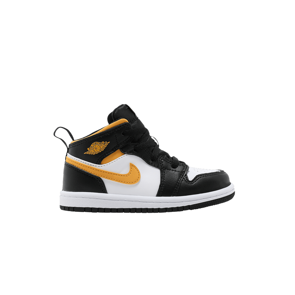 Кроссовки Air Jordan 1 Mid TD 'Black University Gold'
