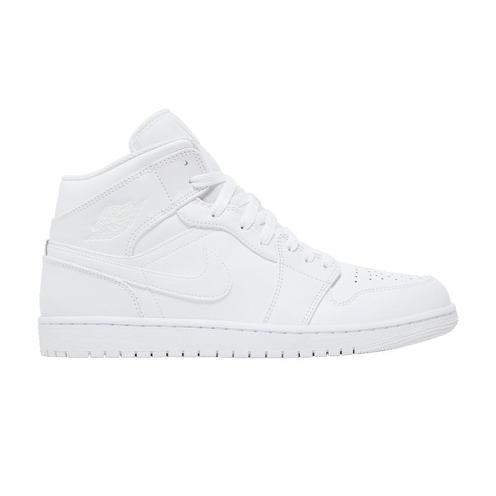 Кроссовки Air Jordan 1 Mid 'Triple White'