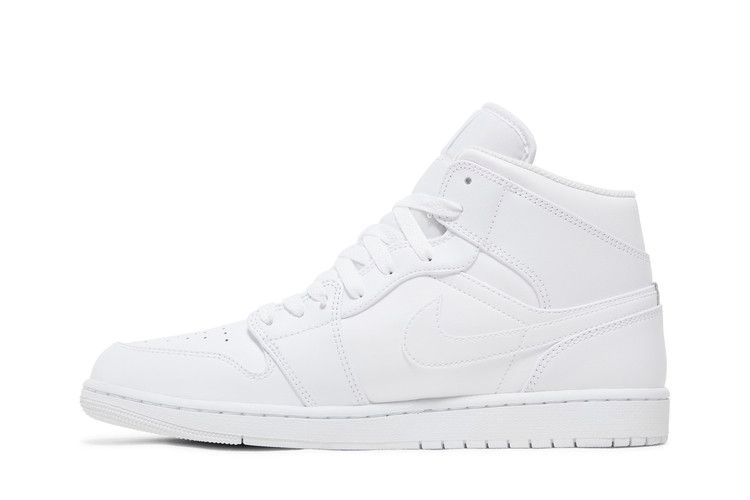 Кроссовки Air Jordan 1 Mid 'Triple White'