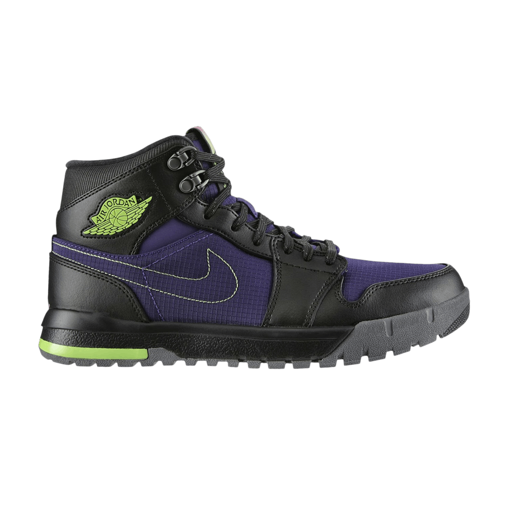 Кроссовки Air Jordan 1 Trek 'Court Purple Black Flash Lime'