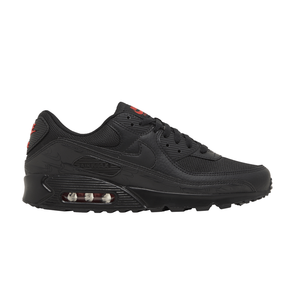 Кроссовки Nike Air Max 90 'Black Red Reflective'
