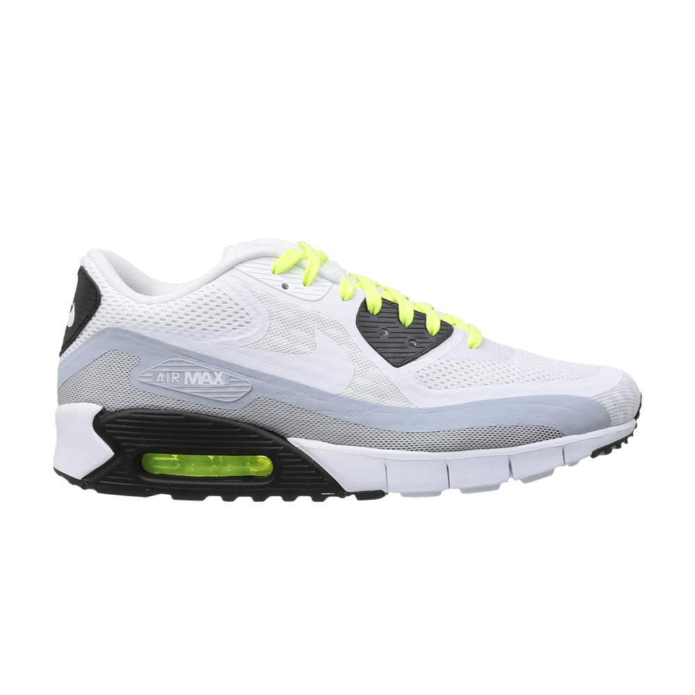 Кроссовки Nike Air Max 90 Breathe 'White Silver Volt'