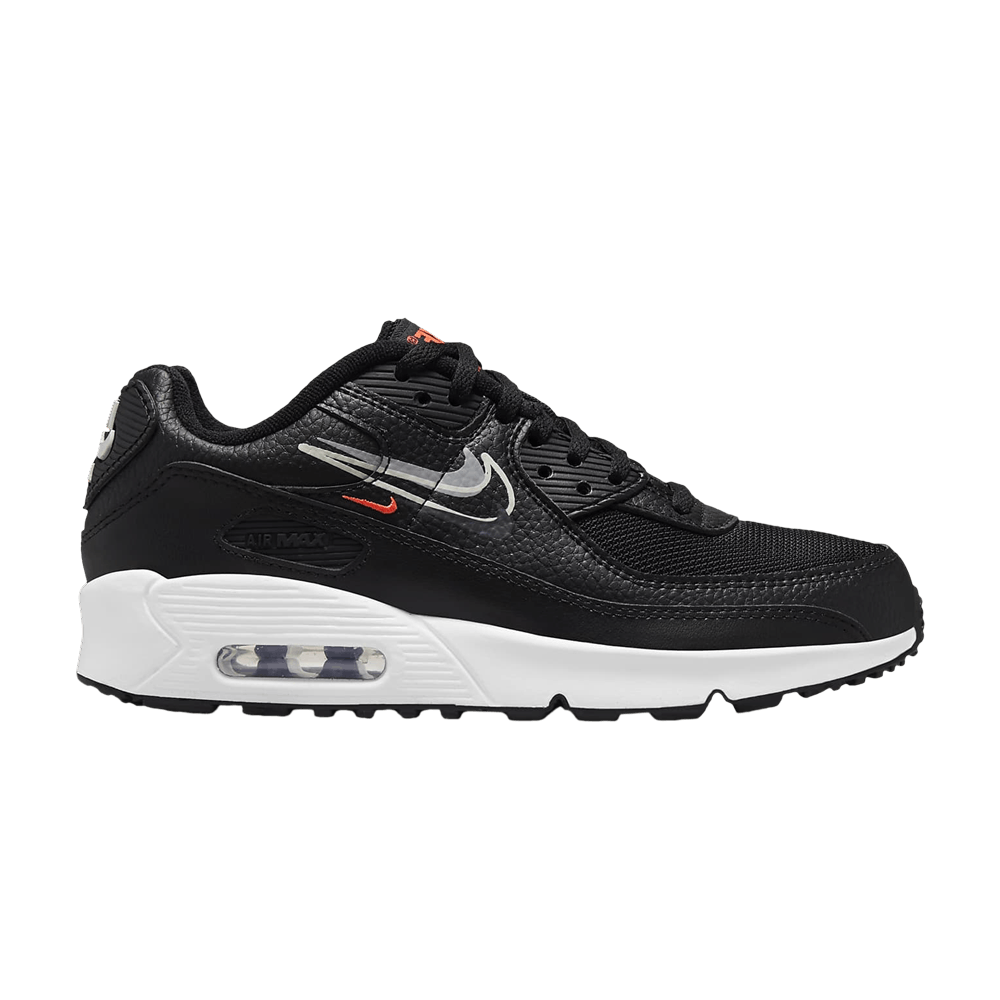 Кроссовки Nike Air Max 90 GS 'Black Bright Crimson'