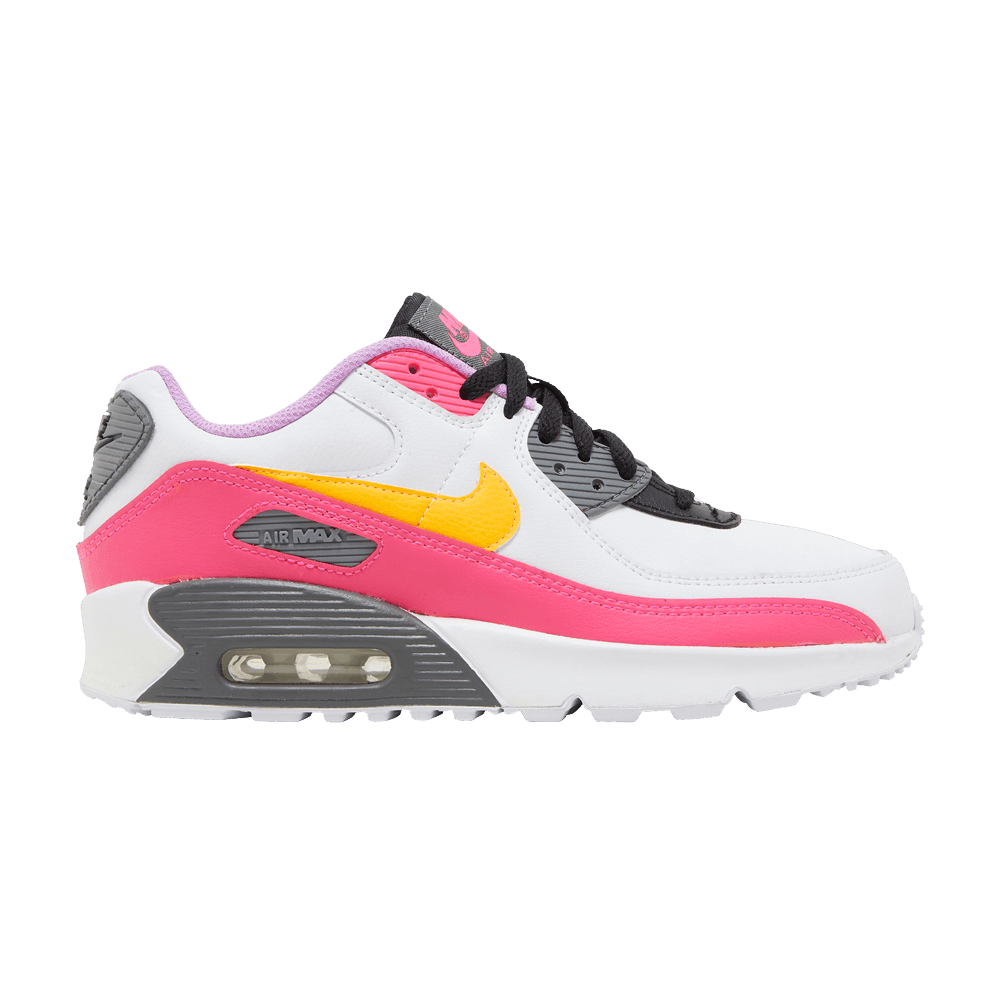 Кроссовки Nike Air Max 90 GS 'White Hyper Pink Orange'
