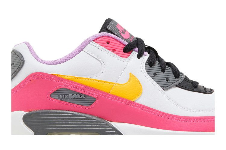 Кроссовки Nike Air Max 90 GS 'White Hyper Pink Orange'