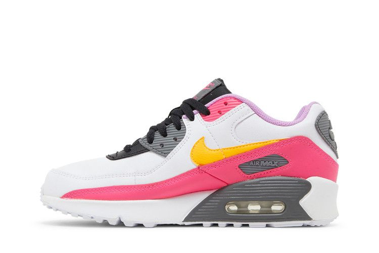 Кроссовки Nike Air Max 90 GS 'White Hyper Pink Orange'