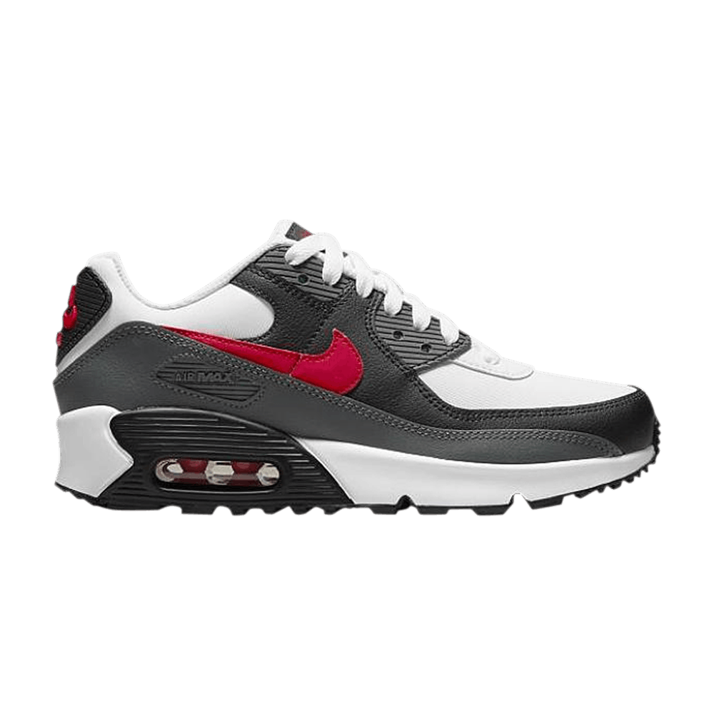 Кроссовки Nike Air Max 90 Leather GS 'Iron Grey University Red'