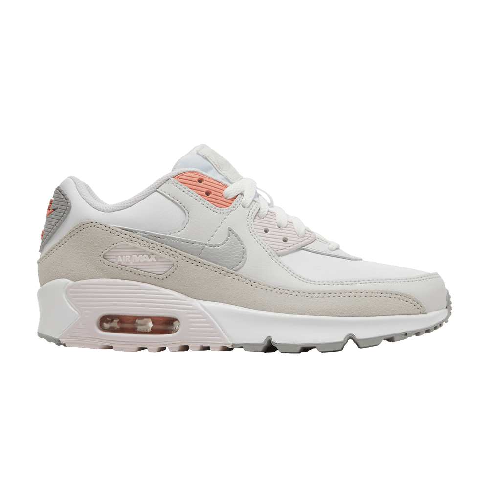 Кроссовки Nike Air Max 90 Leather GS 'White Light Violet'