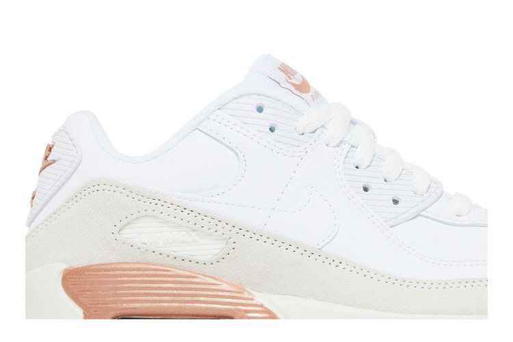 Кроссовки Nike Air Max 90 Leather GS 'White Metallic Red Bronze'