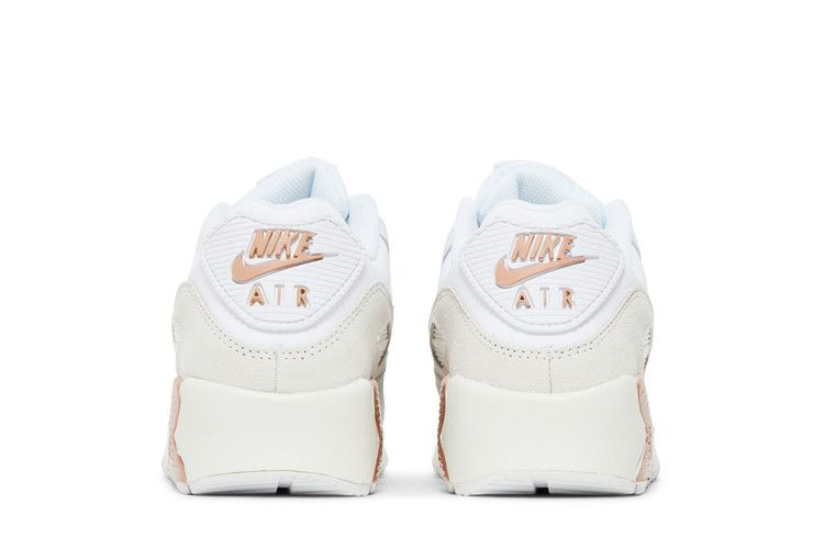 Кроссовки Nike Air Max 90 Leather GS 'White Metallic Red Bronze'