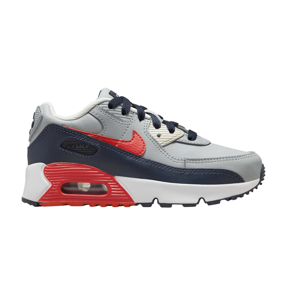 Кроссовки Nike Air Max 90 Leather PS 'Light Smoke Bright Crimson'