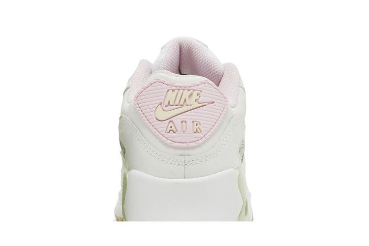 Кроссовки Nike Air Max 90 Leather SE GS 'White Pink Foam Honeydew'
