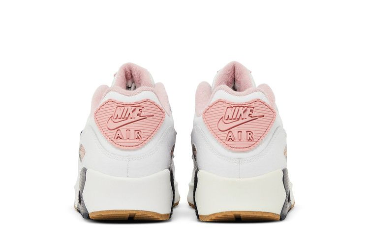 Кроссовки Nike Air Max 90 Leather SE GS 'White Pink Glaze'