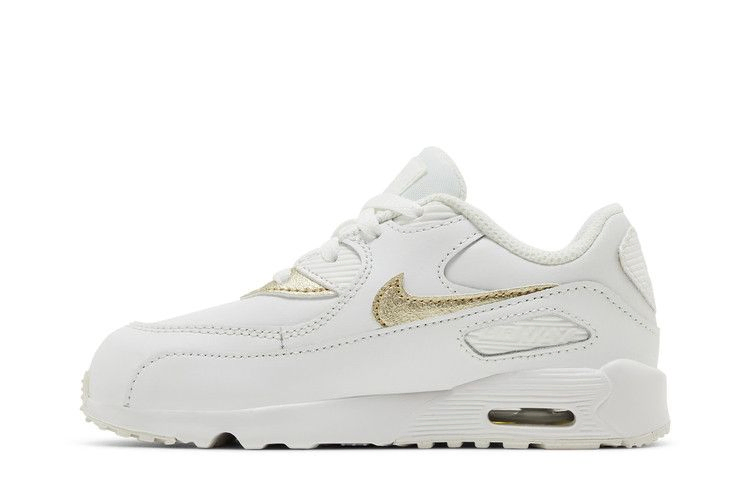 Кроссовки Nike Air Max 90 Leather TD 'White Metallic Gold Star'