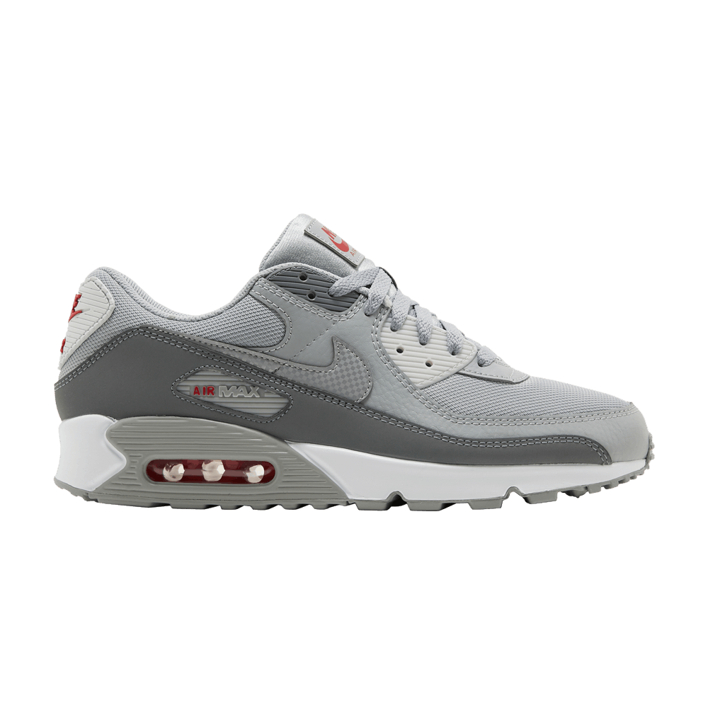 Кроссовки Nike Air Max 90 'Light Smoke Grey Red'