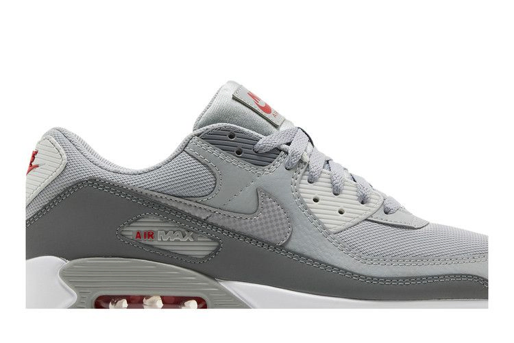 Кроссовки Nike Air Max 90 'Light Smoke Grey Red'
