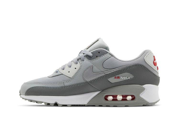 Кроссовки Nike Air Max 90 'Light Smoke Grey Red'