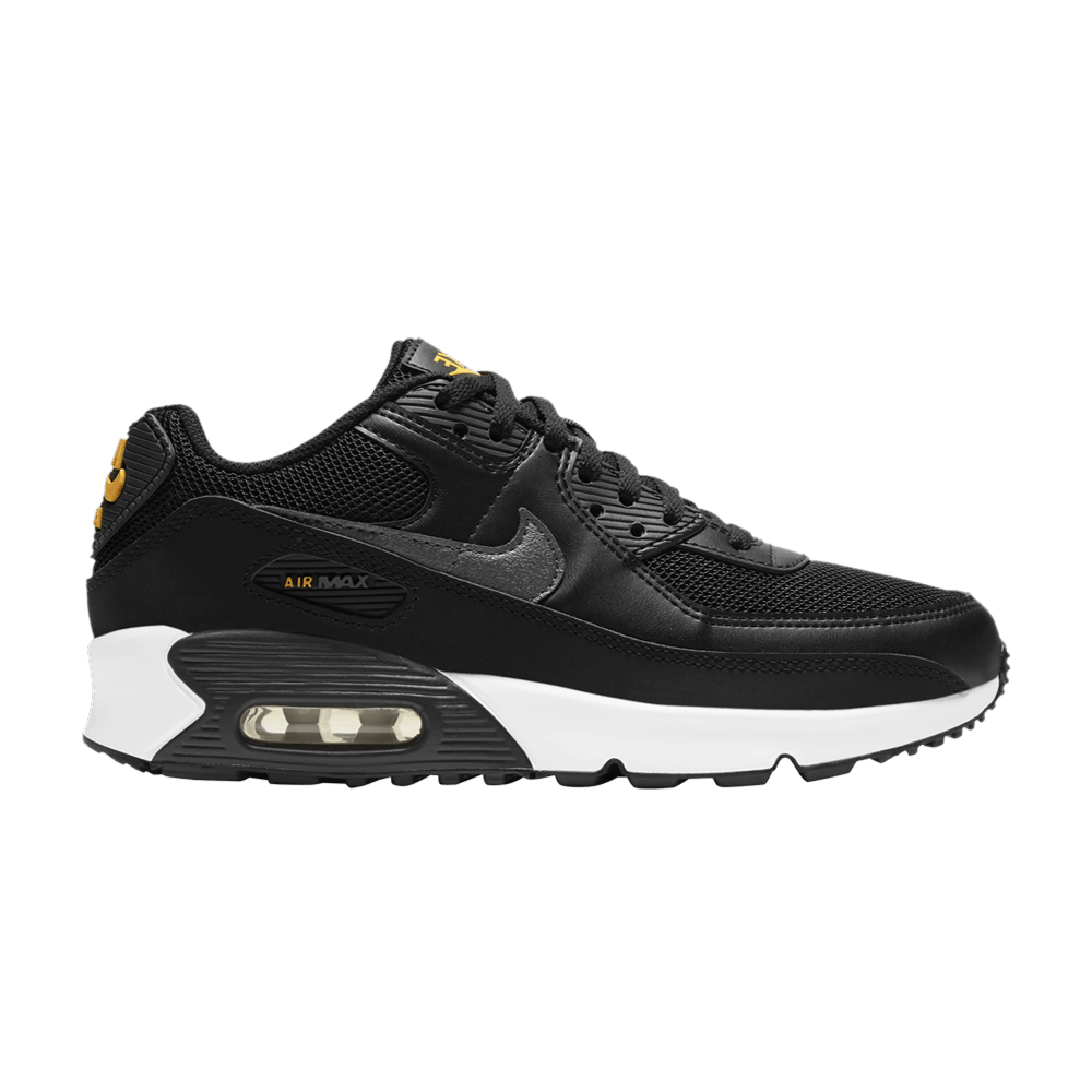 Кроссовки Nike Air Max 90 Mesh GS 'Black Laser Orange'