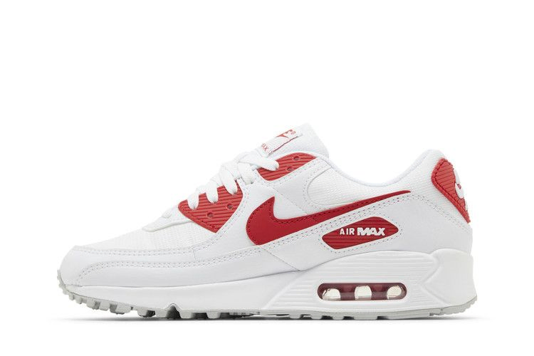Кроссовки Nike Air Max 90 'White University Red'