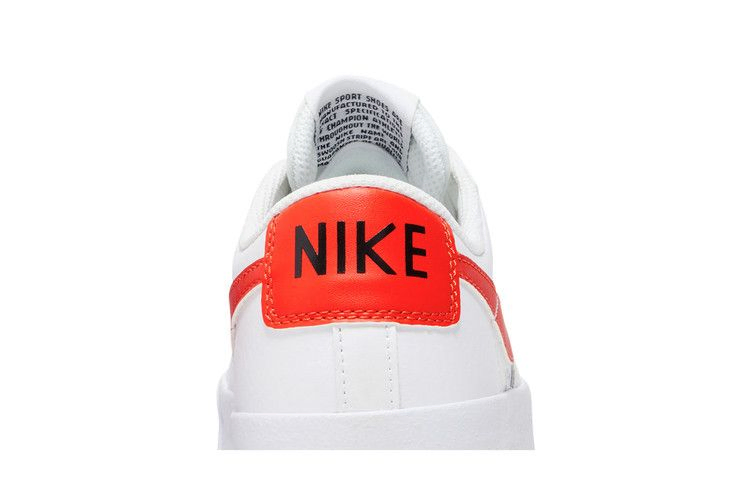 Кроссовки Nike Blazer Low '77 GS 'White Team Orange'