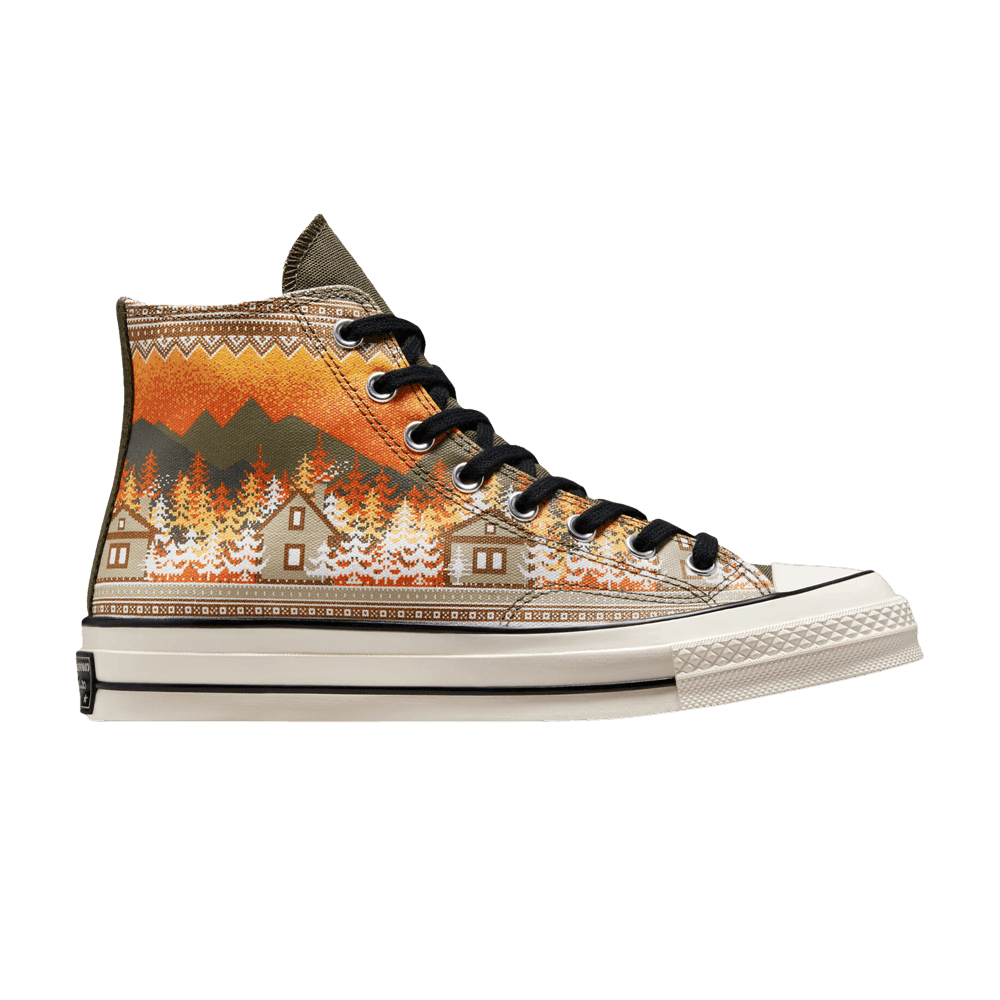 Кроссовки Converse Chuck 70 High 'Holiday Sweater - Orange'