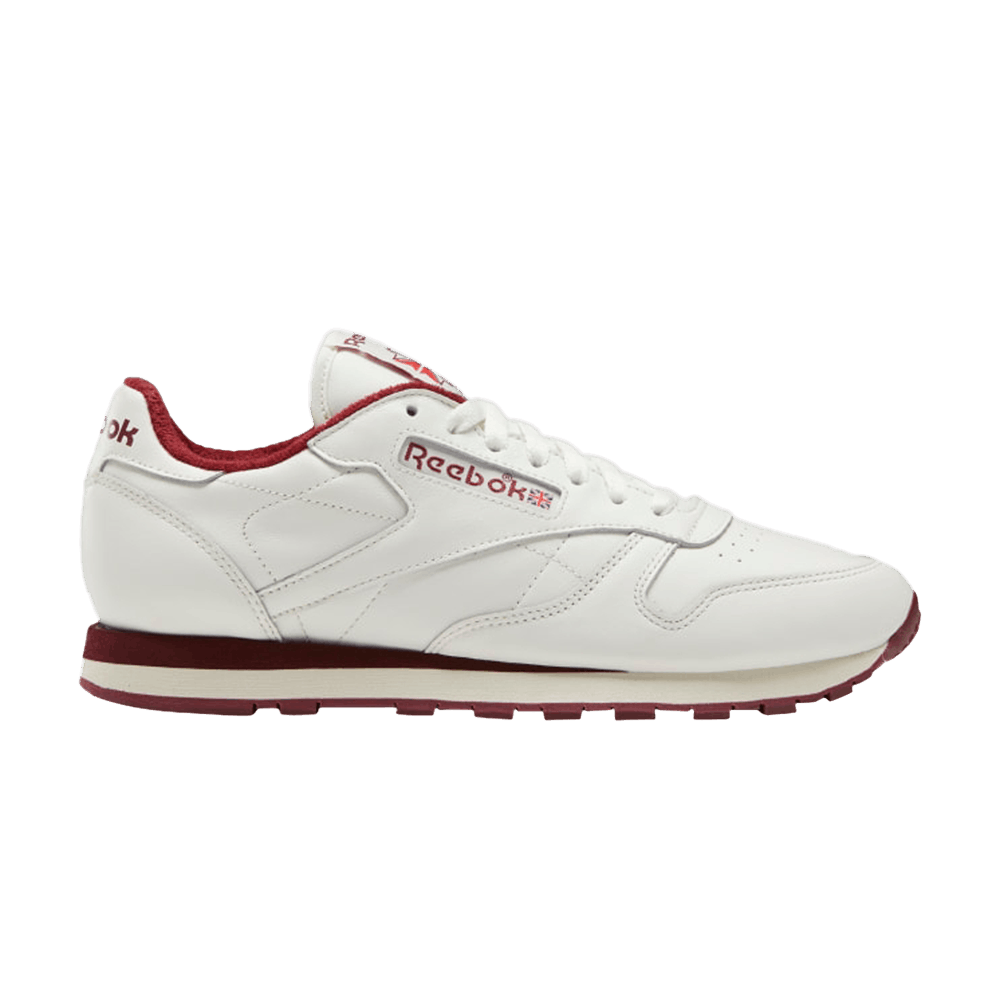 Кроссовки Reebok Classic Leather 'Chalk Classic Burgundy'