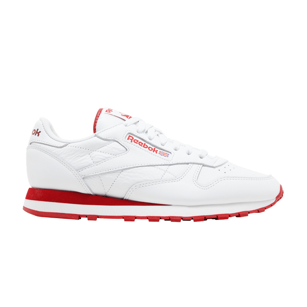 Кроссовки Reebok Classic Leather 'White Flash Red'