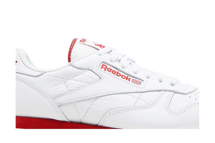 Кроссовки Reebok Classic Leather 'White Flash Red'