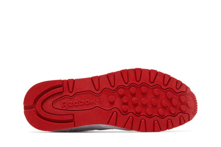 Кроссовки Reebok Classic Leather 'White Flash Red'