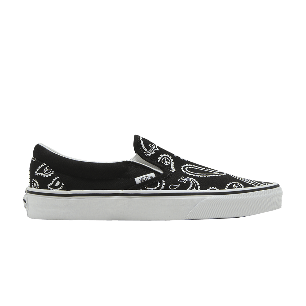Кроссовки Vans Classic Slip-On 'Peace Paisley - Black'