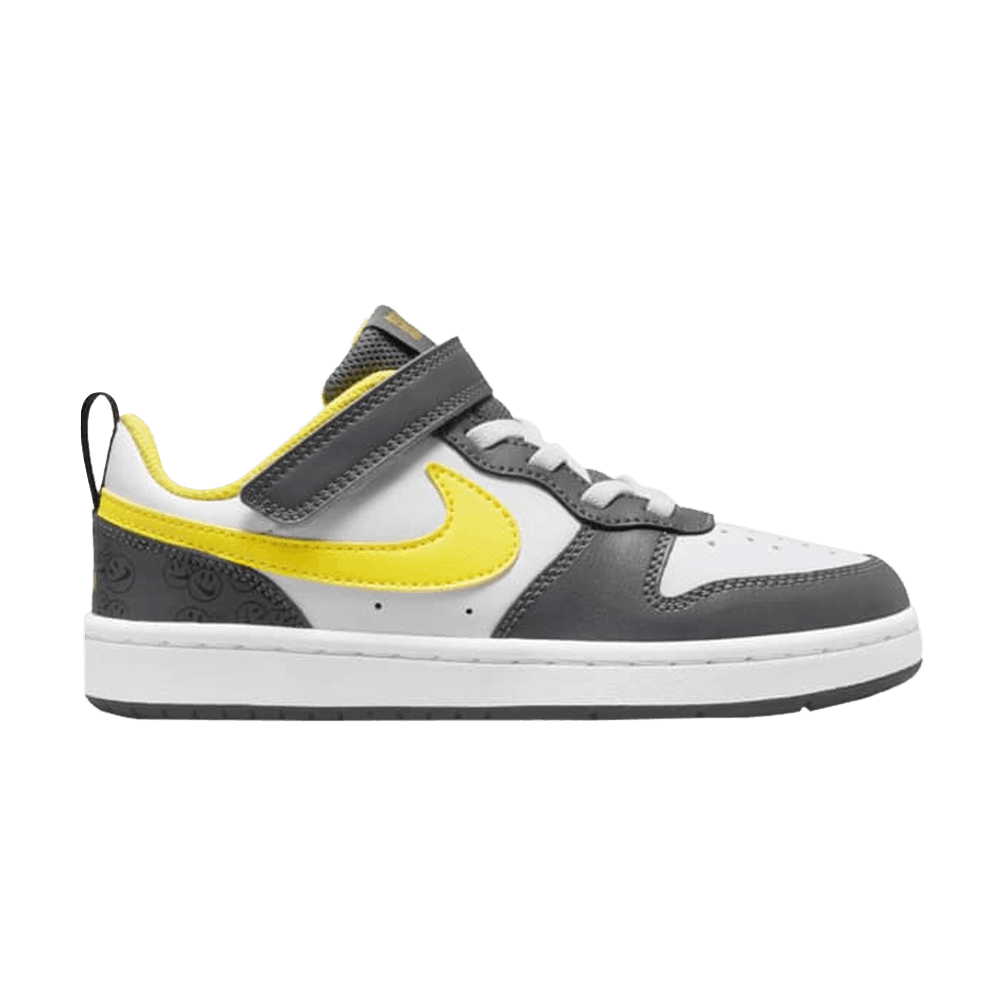 Кроссовки Nike Court Borough Low 2 SE PS 'White Iron Grey Yellow Strike'