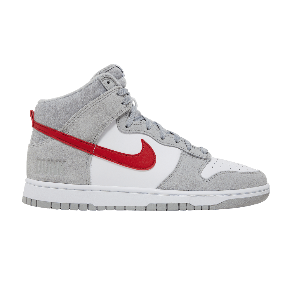 Кроссовки Nike Dunk High SE 'Athletic Club - Light Smoke Grey Gym Red'