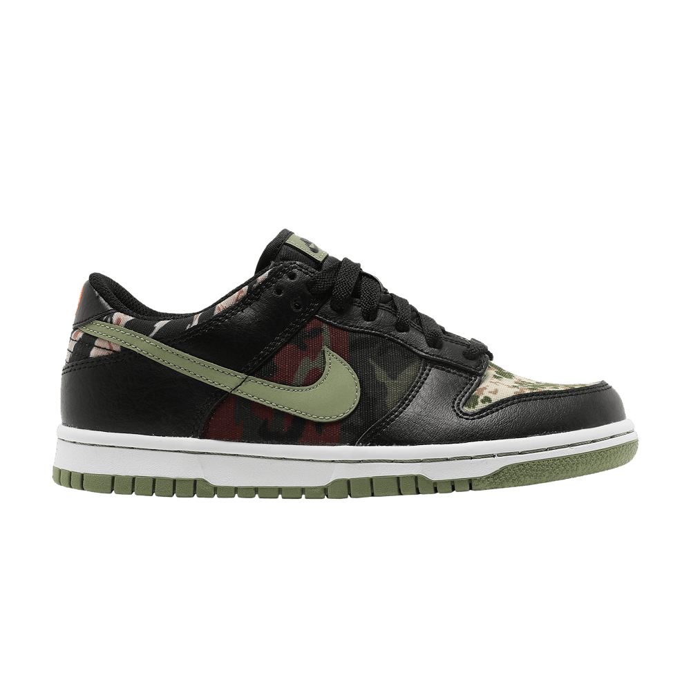 Кроссовки Nike Dunk Low SE GS 'Black Multi-Camo'