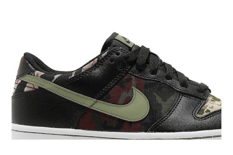 Кроссовки Nike Dunk Low SE GS 'Black Multi-Camo'