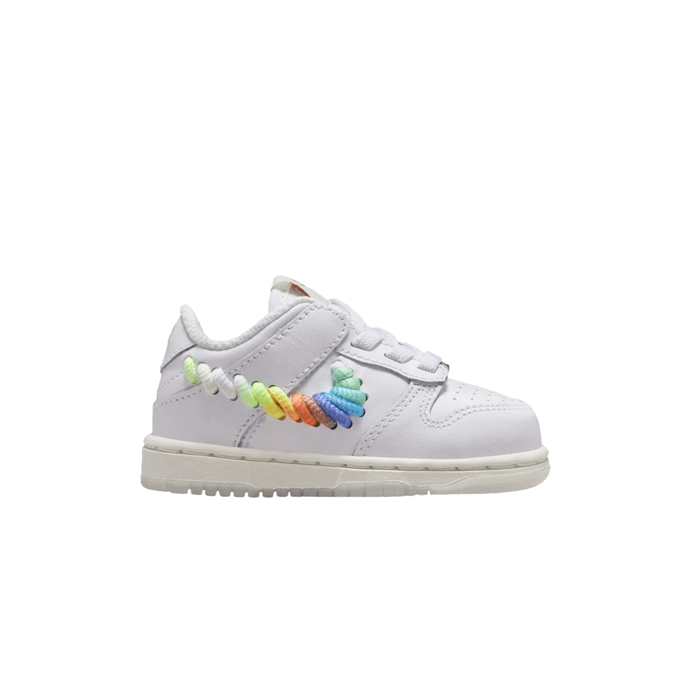 Кроссовки Nike Dunk Low TD 'Rainbow Lace Swoosh'
